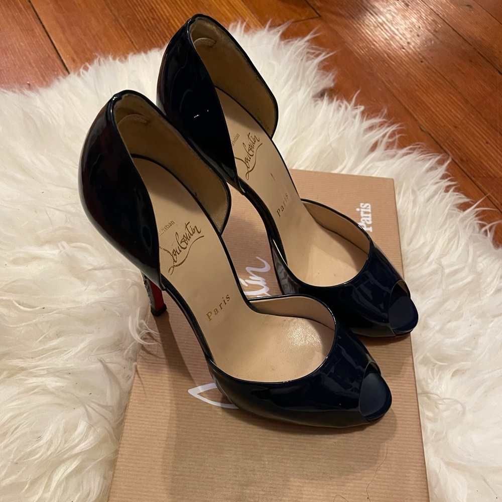 Christian Louboutin Navy Pumps